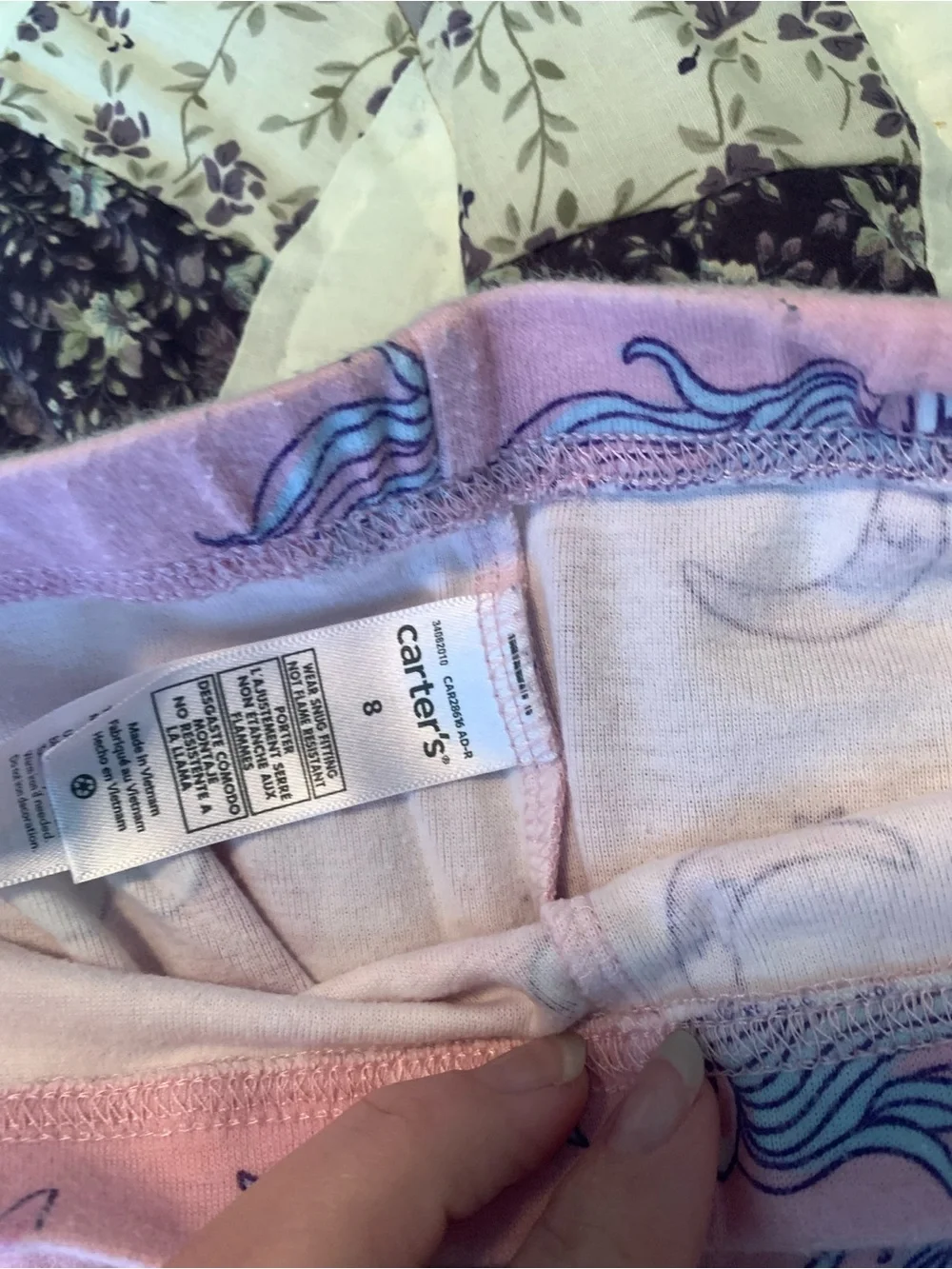 Girls Unicorn & Princess Print Snug Fit Longsleeve Pajama Set - Pink and Teal
